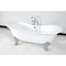Aqua Eden Clawfoot Bathtubs, 71.63 L, 29.75 W, White/Polished Chrome, Cast Iron VCT7DS7231NL1 - alternate 5